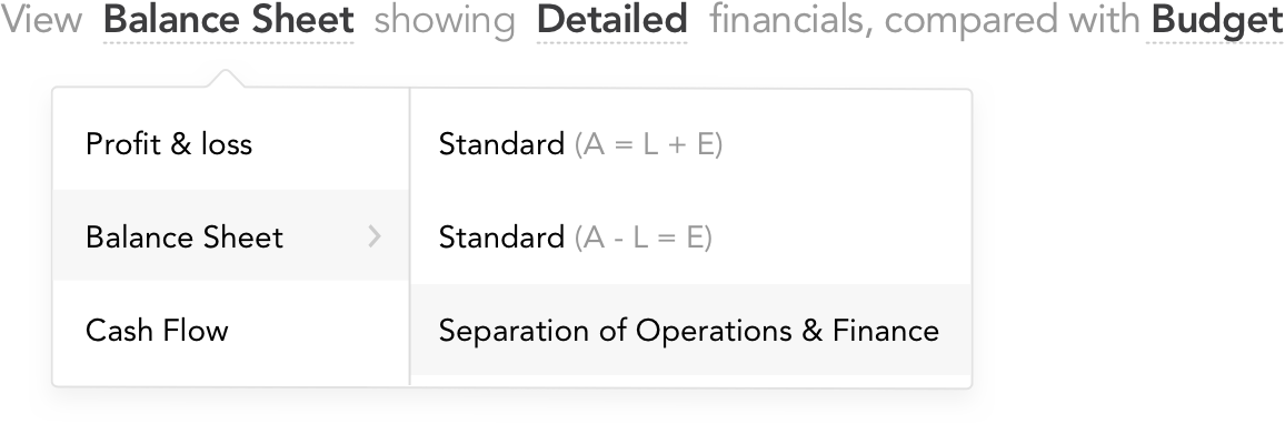 balance sheet